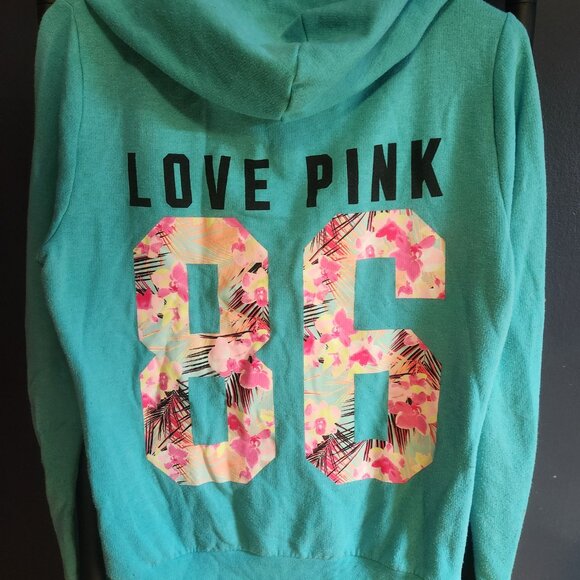 Pink Victoria's Secret Zip Up Hoodie - Picture 2 of 3